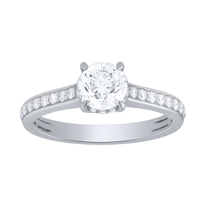 Diamond Engagement Ring 14K White Gold (1.15 ct tw)