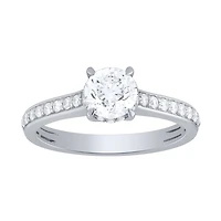 Diamond Engagement Ring 14K White Gold (1.15 ct tw)