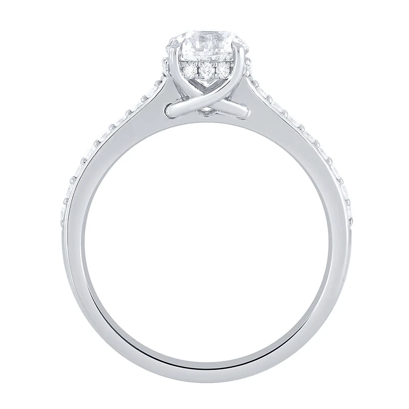 Diamond Engagement Ring 14K White Gold (1.15 ct tw)