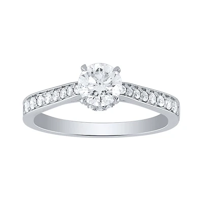 Diamond Engagement Ring 14K White Gold (1.00 ct tw)