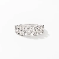 Diamond Anniversary Ring 10K White Gold (0.40 ct tw)