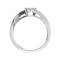 Petite Diamond Cluster Ring 10K White Gold (0.21 ct tw)