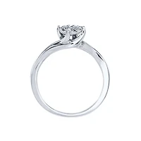 10K White Gold Diamond Promise Ring (0.25 ct tw)