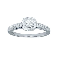 10K White Gold Diamond Engagement Ring (0.41 ct tw)