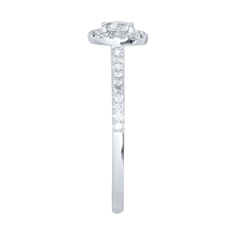 10K White Gold Diamond Engagement Ring (0.41 ct tw)