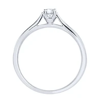 10K White Gold Diamond Promise Ring (0.12 ct tw)