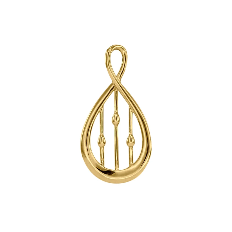 Infinity Pendant in 10K Yellow Gold
