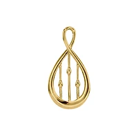 Infinity Pendant in 10K Yellow Gold