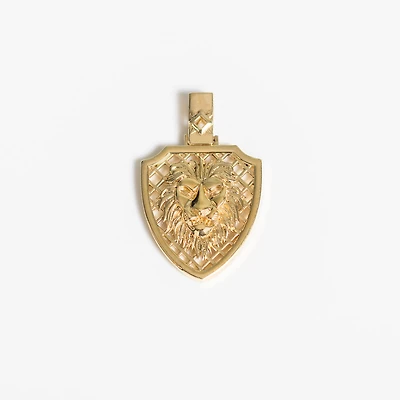 Lion Talisman Pendant in 10K Yellow Gold