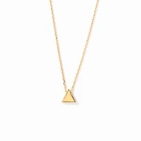 Triangle Gold Pendant in 10K Yellow Gold