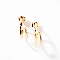 Spiral Earrings in 10K Yellow Gold