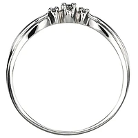 Three-Stone Diamond Promise Ring 10K White Gold (0.04ct tw)