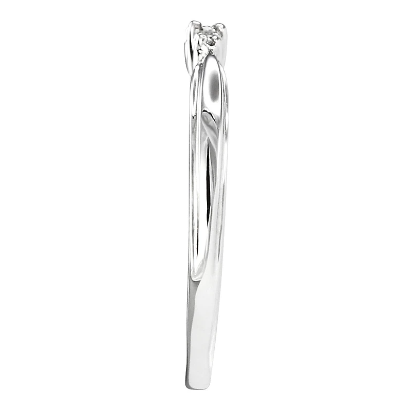 Three-Stone Diamond Promise Ring 10K White Gold (0.04ct tw)