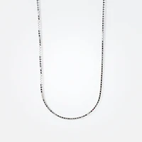 10K White Gold 1.00mm Box Chain (20")