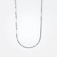 10K White Gold 1.00mm Box Chain (18")