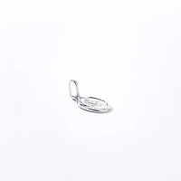 10K White Gold Saint Christopher Medal Charm