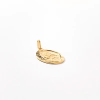 10K Yellow Gold Saint Christopher Medal Charm