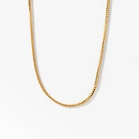 10K Italian Yellow Gold 1.2mm Square Franco Chain (20")