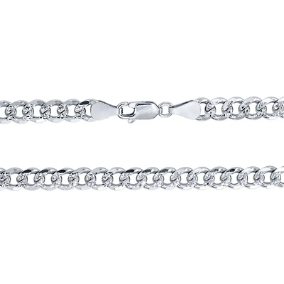 6.00mm Silver Curb Chain (22")