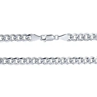 6.00mm Silver Curb Chain (22")
