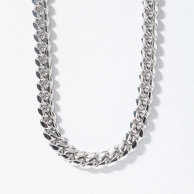 6mm Silver Cuban Chain (22")
