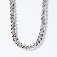 6mm Silver Cuban Chain (22")