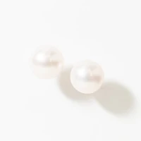 8.5-9mm Pearl Stud Earrings in 14K Yellow Gold