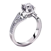 Diamond Engagement Ring 18K White Gold (1.41ct tw)