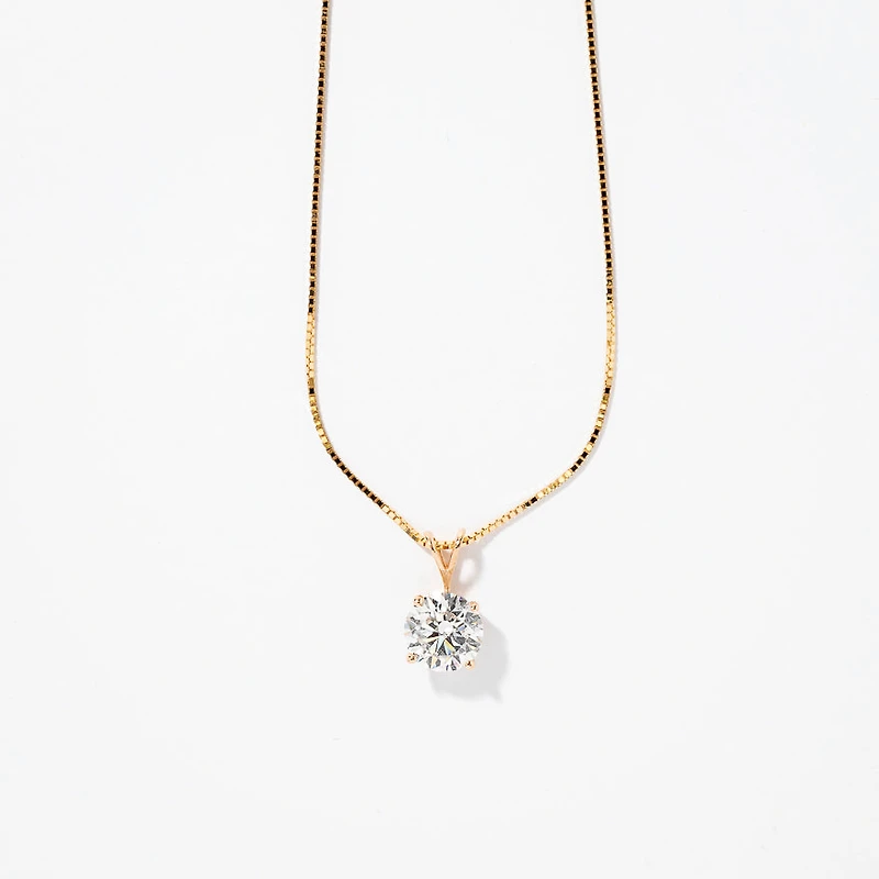 Lab Grown Diamond Necklace in 14K Yellow Gold (2.00 ct tw)