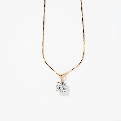 Lab Grown Diamond Necklace in 14K Yellow Gold (2.00 ct tw)