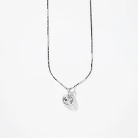 Lab Grown Diamond Necklace in 14K White Gold ( ct tw