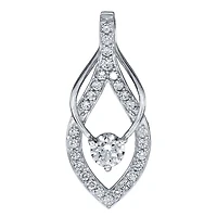 Lumina Ideal Cut Diamond 18K Pendant in White Gold (0.56ct tw)