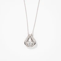 Lumina Ideal Cut Diamond 18K Pendant in White Gold (0.53ct tw)