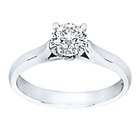 Lumina Ideal Cut Diamond Classic Solitaire Engagement Ring 19K Whit