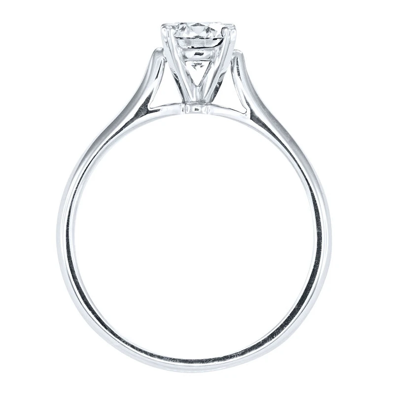 Lumina Ideal Cut Diamond Classic Solitaire Engagement Ring 19K Whit