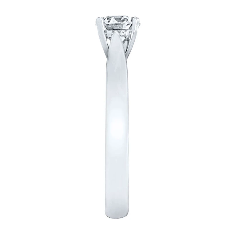 Lumina Ideal Cut Diamond Classic Solitaire Engagement Ring 19K Whit