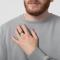 Men’s Brushed Centre 8mm Tungsten Wedding Band Size