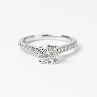 Diamond Engagement Ring 14K White Gold (1.25 ct tw)