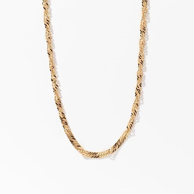 10K Yellow Gold 2.2mm Singapore Chain (18")