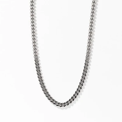 3.00mm Silver Curb Chain (26")