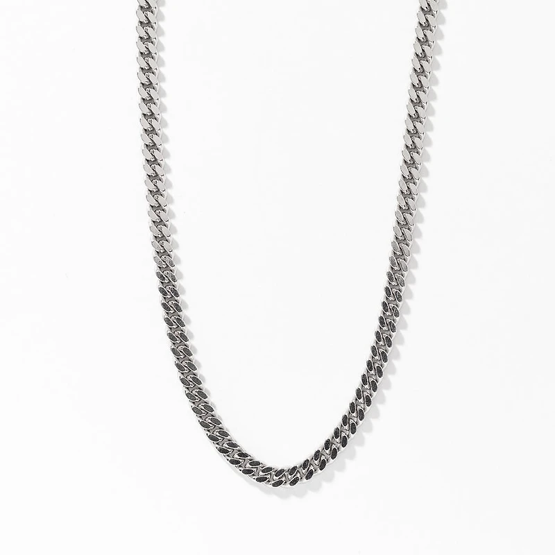 3.00mm Silver Curb Chain (24")