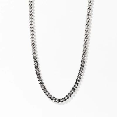 3.00mm Silver Curb Chain (18")
