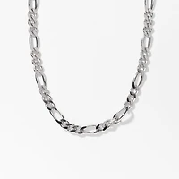 4mm Silver Figaro Chain (24”)