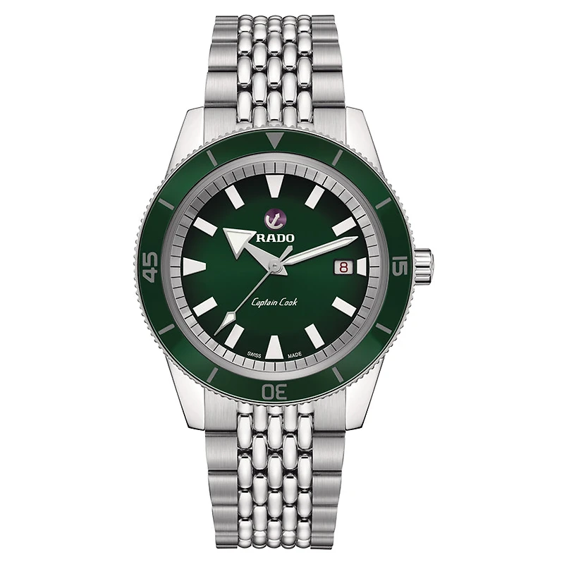 Rado Captain Cook Automatic Green Dial 42mm Watch| R32505313