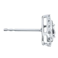 Pear Shape Diamond Halo Stud Earrings in 10K White Gold (0.20 ct tw)