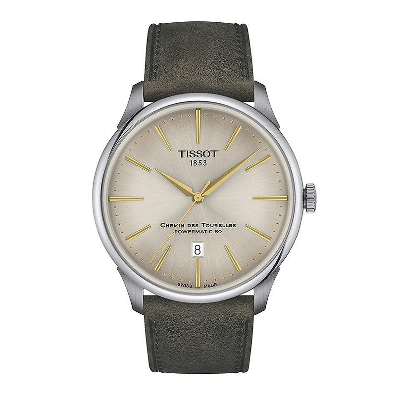 Tissot Chemin des Tourelles Powermatic 80 42mm Ivory Dial | T139407162