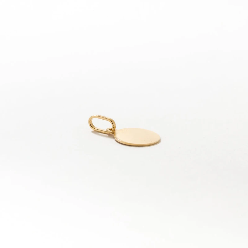 Gemini Charm Pendant in 10K Yellow Gold