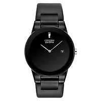 Citizen Men's Axiom Black Leather Strap Watch | AU1065-07E