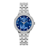 Bulova Women's Crystal Watch In Blue Dial | 96L276