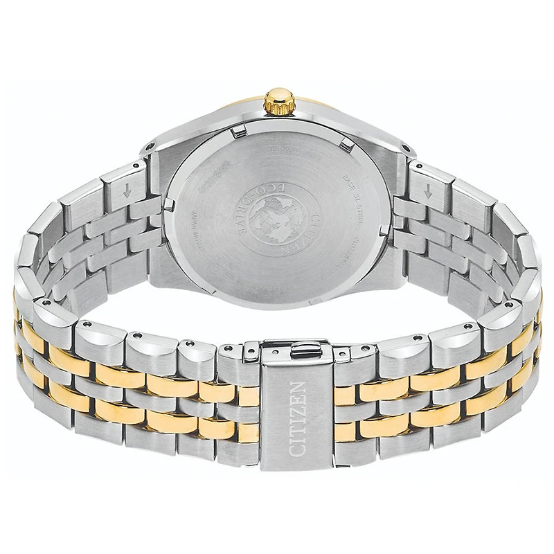 Citizen Men`s Corso Two Tone Stainless Steel Watch In Blue Dial | BM73
